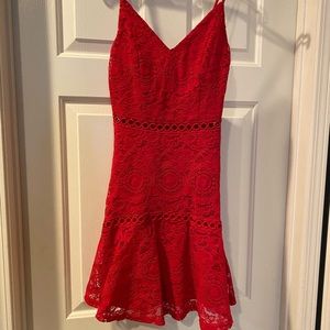 Red Dress Cutout Size XS